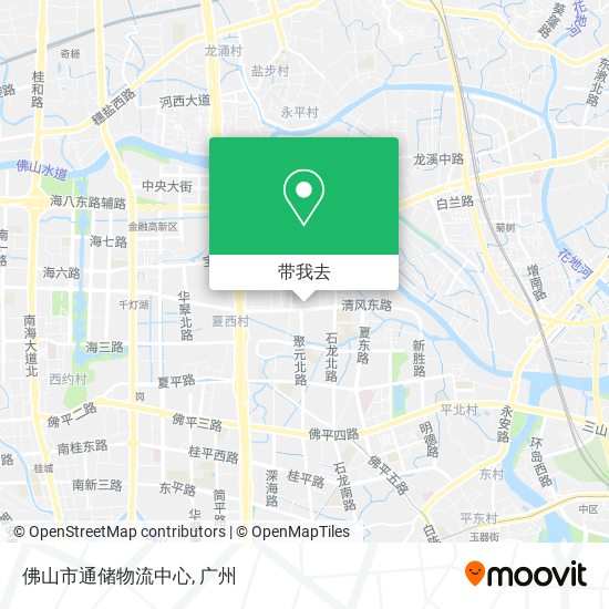 佛山市通储物流中心地图
