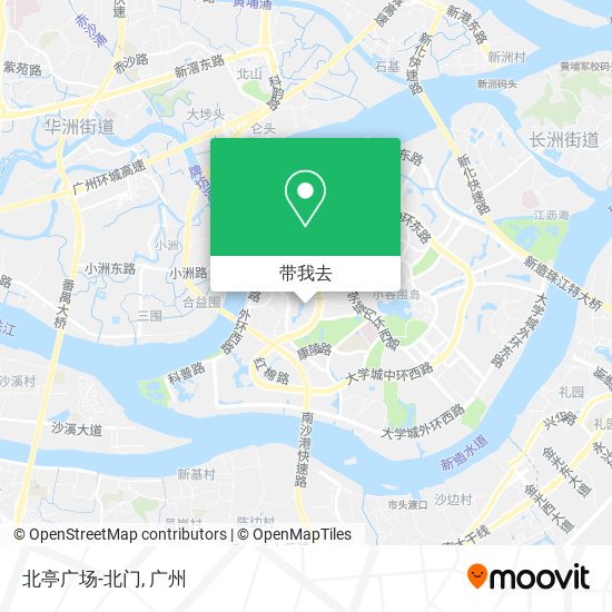 北亭广场-北门地图