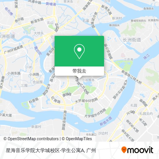 星海音乐学院大学城校区-学生公寓A地图