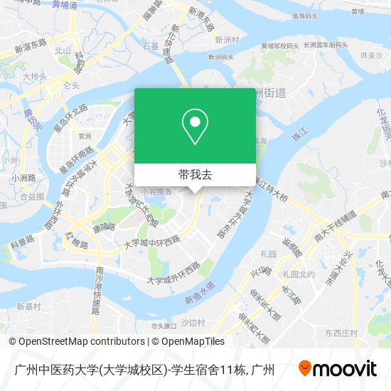 广州中医药大学(大学城校区)-学生宿舍11栋地图