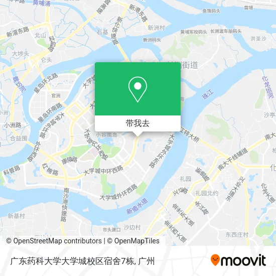广东药科大学大学城校区宿舍7栋地图