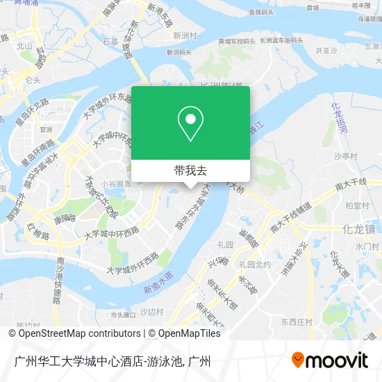 广州华工大学城中心酒店-游泳池地图