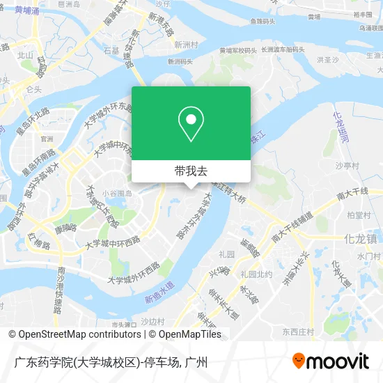 广东药学院(大学城校区)-停车场地图