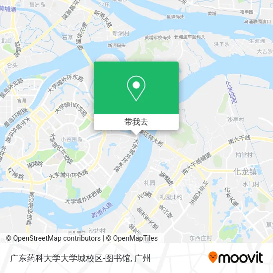 广东药科大学大学城校区-图书馆地图