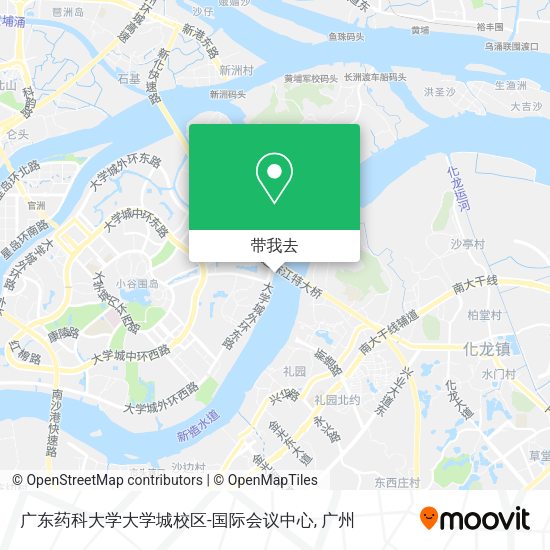 广东药科大学大学城校区-国际会议中心地图