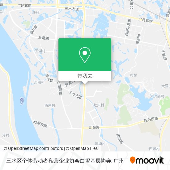 三水区个体劳动者私营企业协会白坭基层协会地图