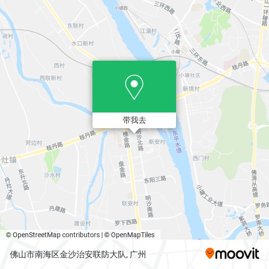 佛山市南海区金沙治安联防大队地图