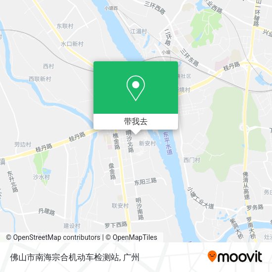 佛山市南海宗合机动车检测站地图