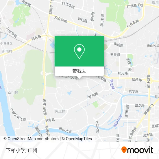 下柏小学地图