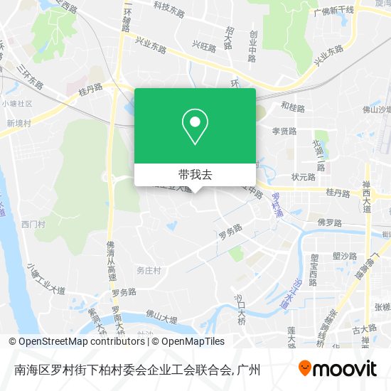 南海区罗村街下柏村委会企业工会联合会地图