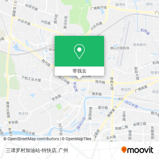 三谭罗村加油站-特快店地图