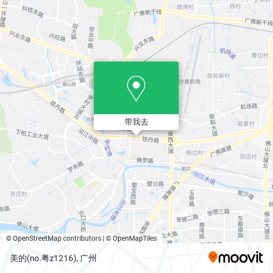 美的(no.粤z1216)地图