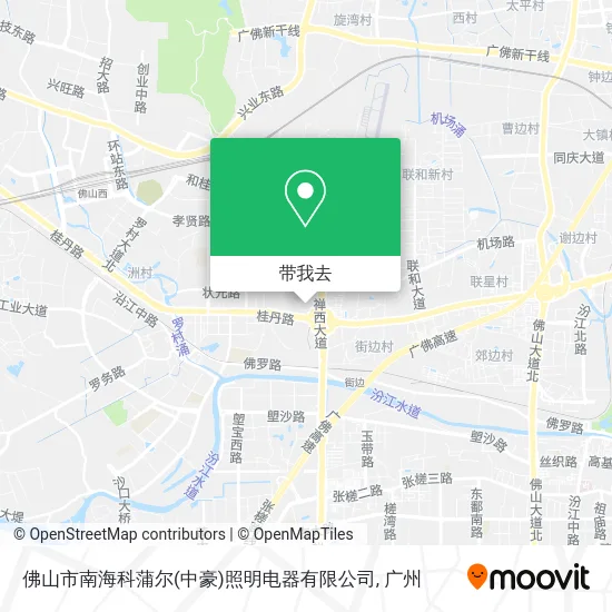 佛山市南海科蒲尔(中豪)照明电器有限公司地图