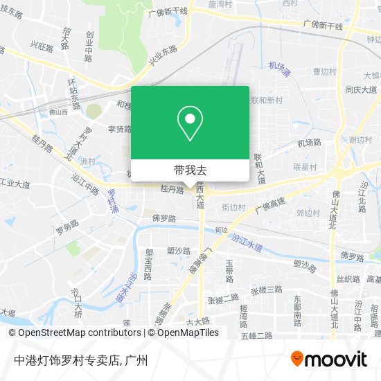 中港灯饰罗村专卖店地图
