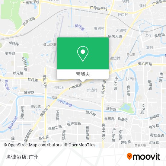 名诚酒店地图