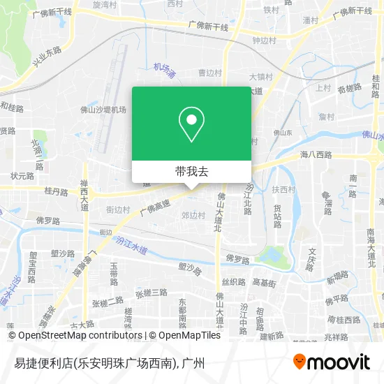 易捷便利店(乐安明珠广场西南)地图