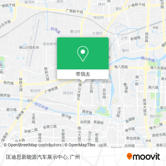 匡迪思新能源汽车展示中心地图