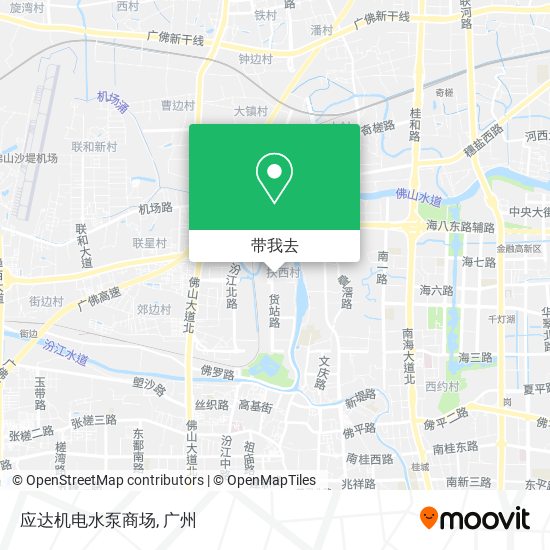 应达机电水泵商场地图