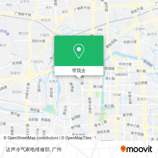 达声冷气家电维修部地图