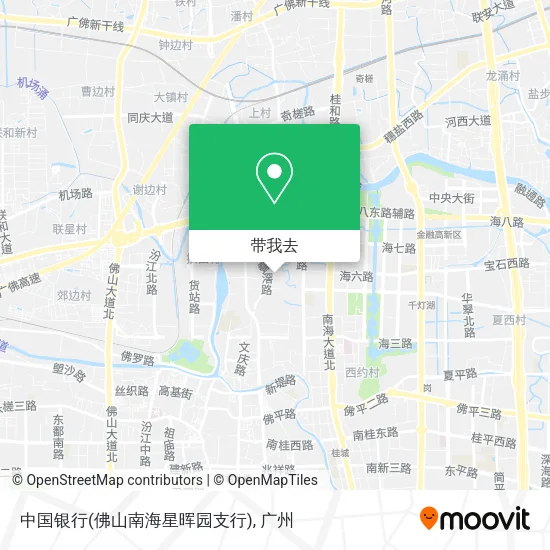 中国银行(佛山南海星晖园支行)地图