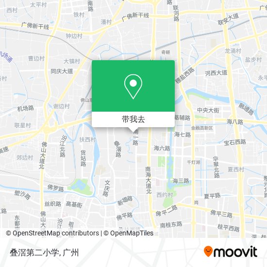 叠滘第二小学地图