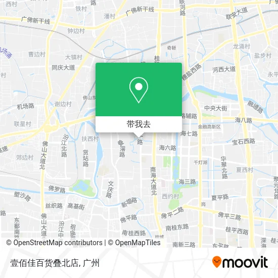 壹佰佳百货叠北店地图