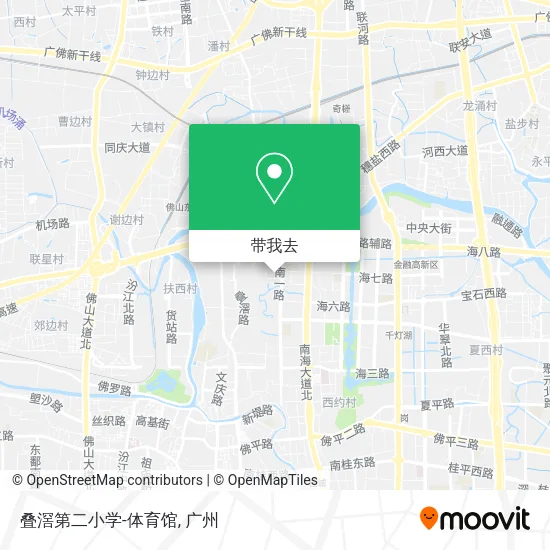 叠滘第二小学-体育馆地图
