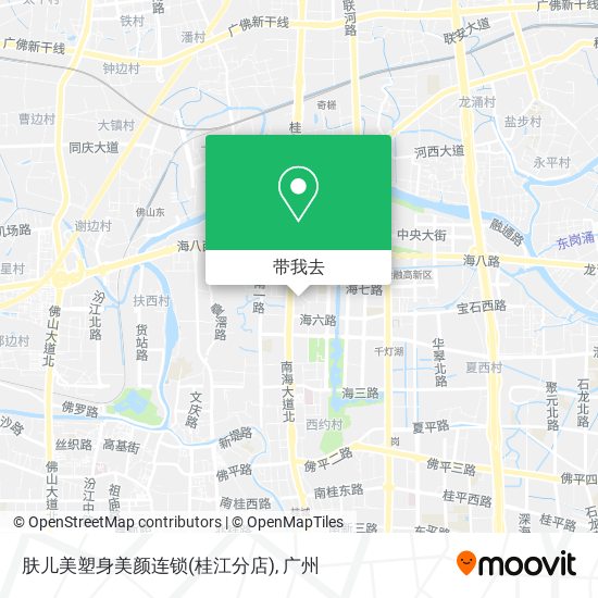 肤儿美塑身美颜连锁(桂江分店)地图
