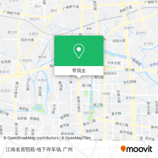 江南名居熙苑-地下停车场地图