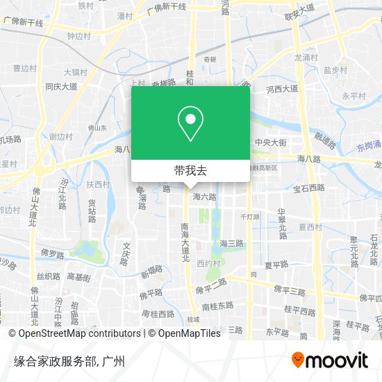 缘合家政服务部地图