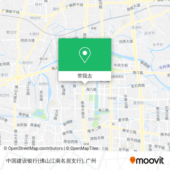 中国建设银行(佛山江南名居支行)地图