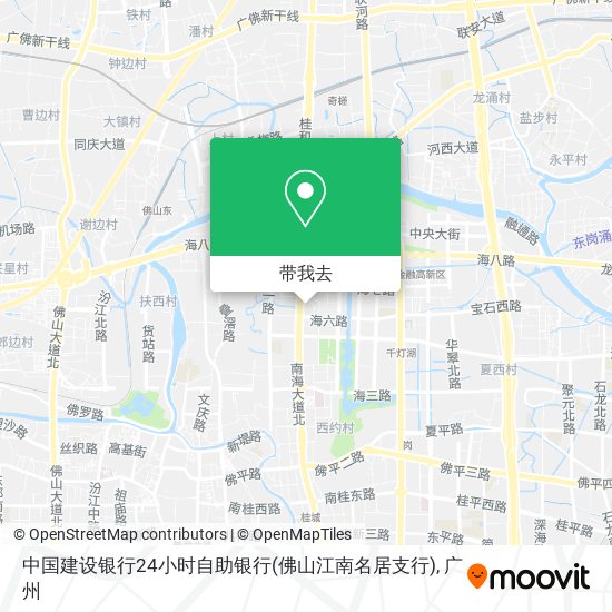 中国建设银行24小时自助银行(佛山江南名居支行)地图