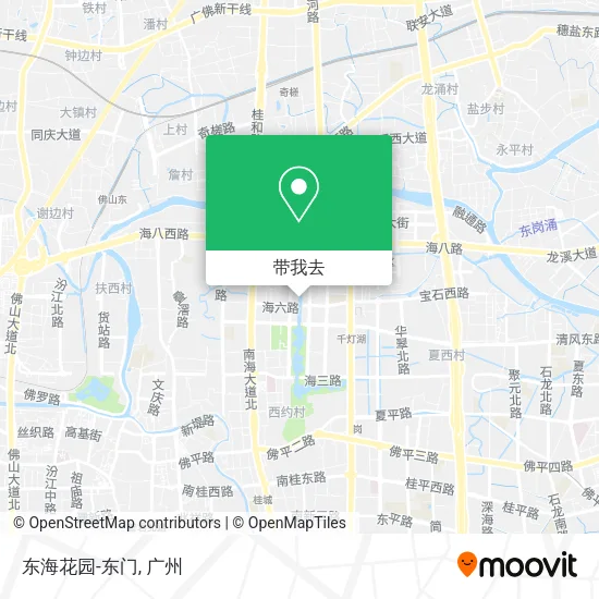 东海花园-东门地图