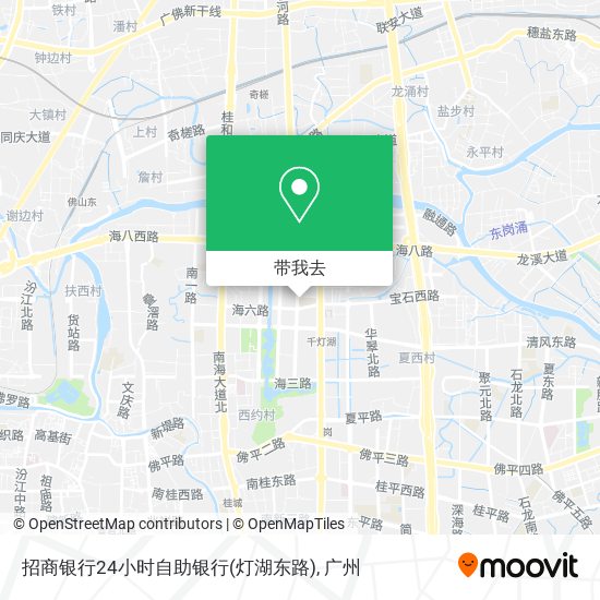 招商银行24小时自助银行(灯湖东路)地图