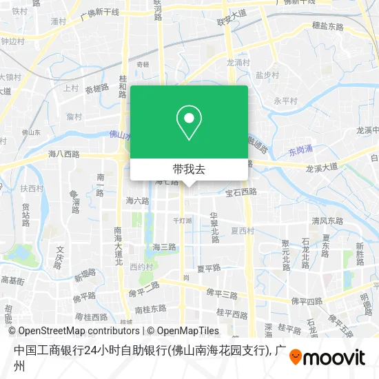 中国工商银行24小时自助银行(佛山南海花园支行)地图