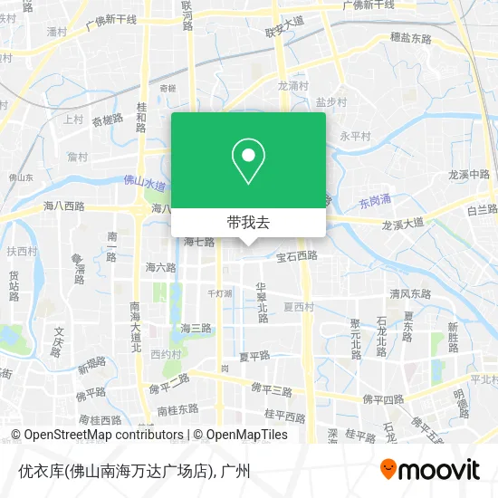 优衣库(佛山南海万达广场店)地图