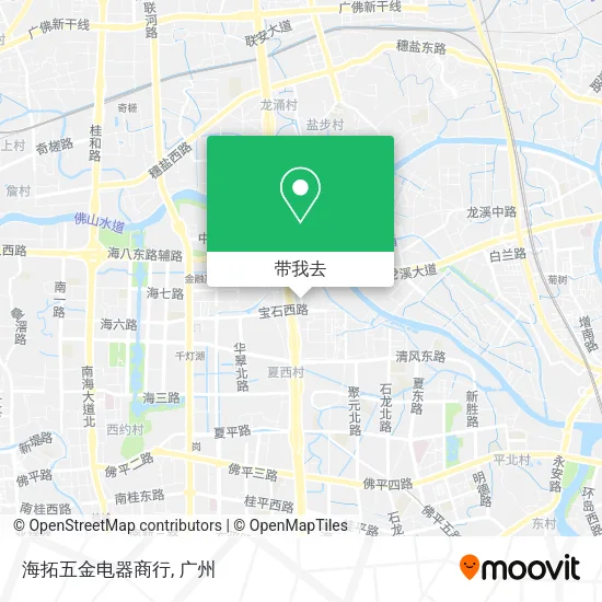海拓五金电器商行地图