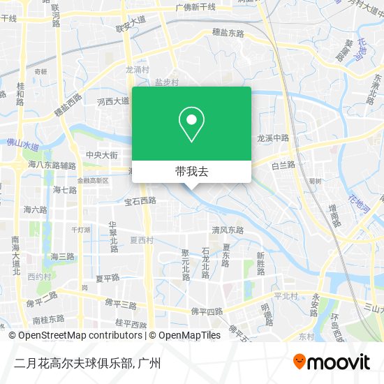 二月花高尔夫球俱乐部地图
