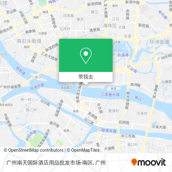 广州南天国际酒店用品批发市场-南区地图