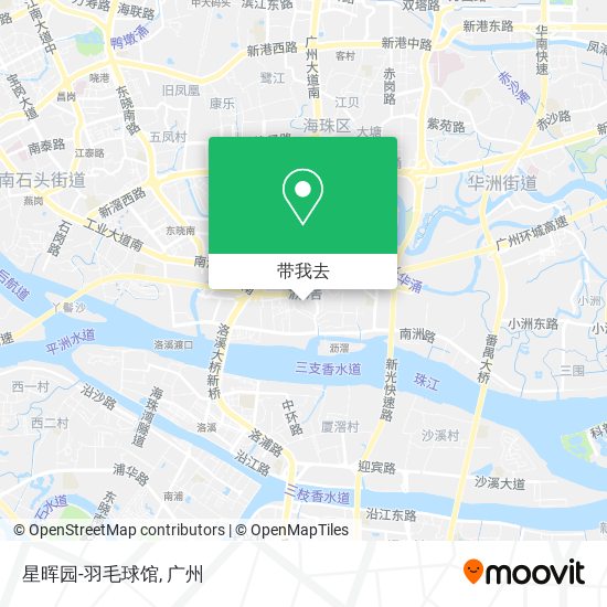 星晖园-羽毛球馆地图