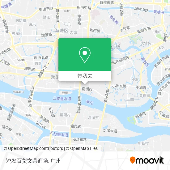 鸿发百货文具商场地图
