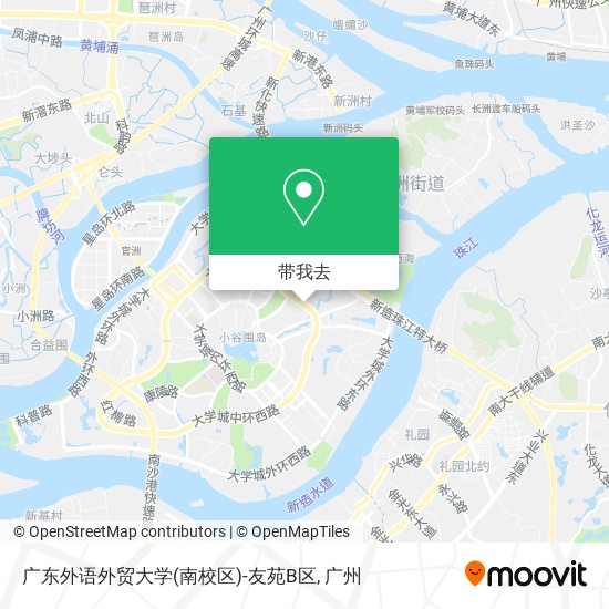 广东外语外贸大学(南校区)-友苑B区地图