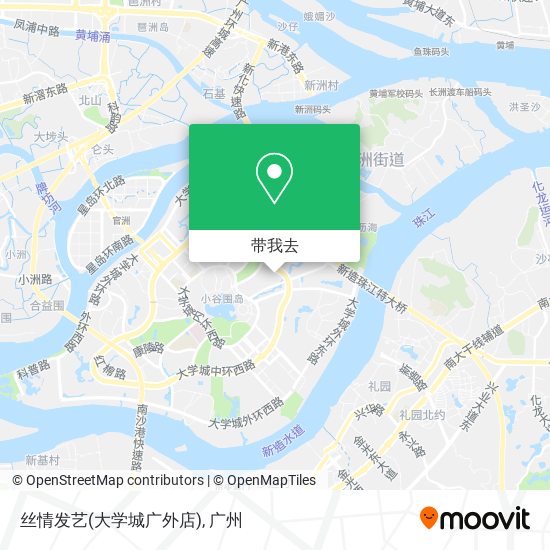 丝情发艺(大学城广外店)地图