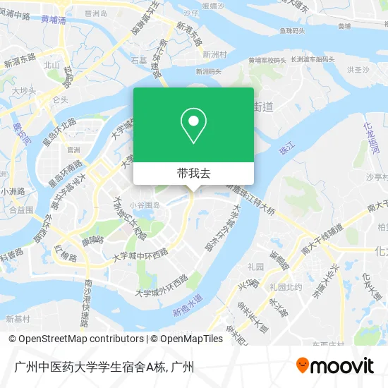 广州中医药大学学生宿舍A栋地图