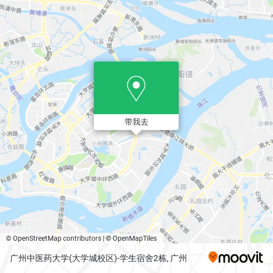 广州中医药大学(大学城校区)-学生宿舍2栋地图