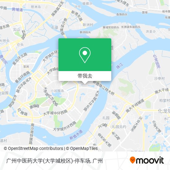 广州中医药大学(大学城校区)-停车场地图