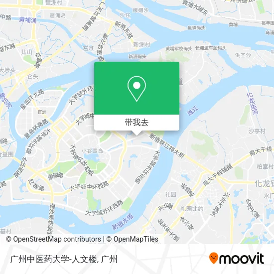广州中医药大学-人文楼地图