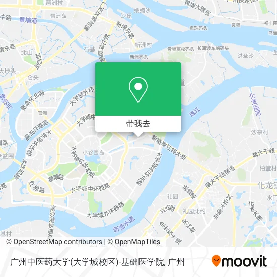 广州中医药大学(大学城校区)-基础医学院地图