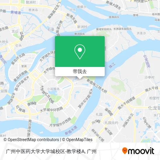 广州中医药大学大学城校区-教学楼A地图