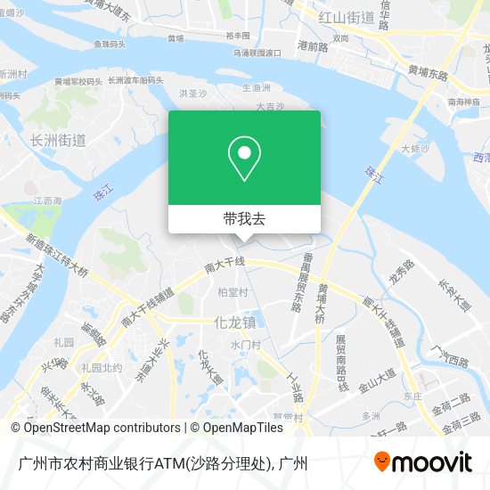 广州市农村商业银行ATM(沙路分理处)地图